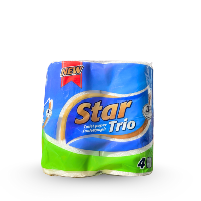 Star Trio toaletný papier 3 vrstvový 4ks