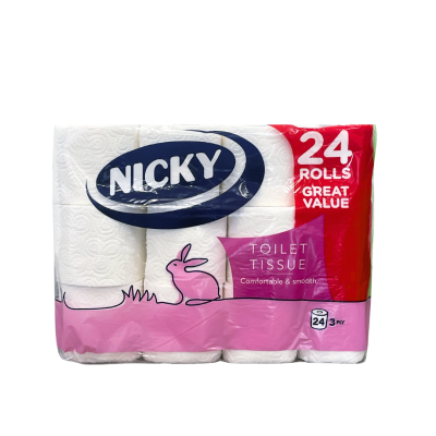 Toaletný papier Nicky 3 vrstvový 24ks