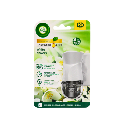 Air Wick elektrický osviežovač vzduchu - White flowers 19ml