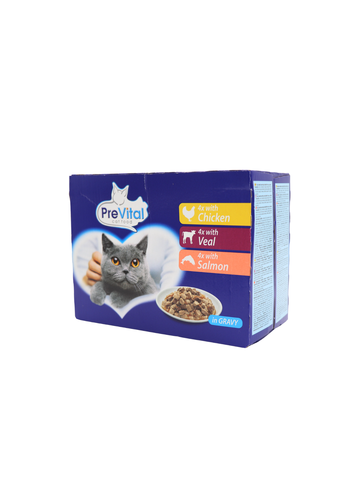 PreVital kapsička pre mačky kura-tela-losos 12x100g