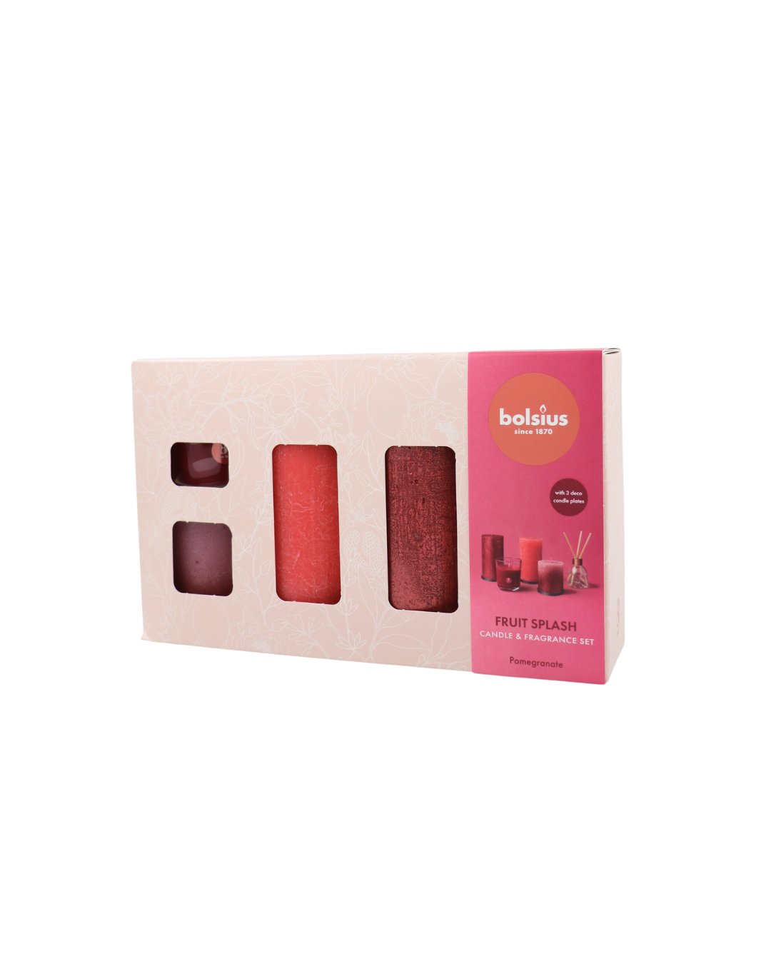 Bolsius darčekový balíček 5ks Fruit Splash Granátové jablko