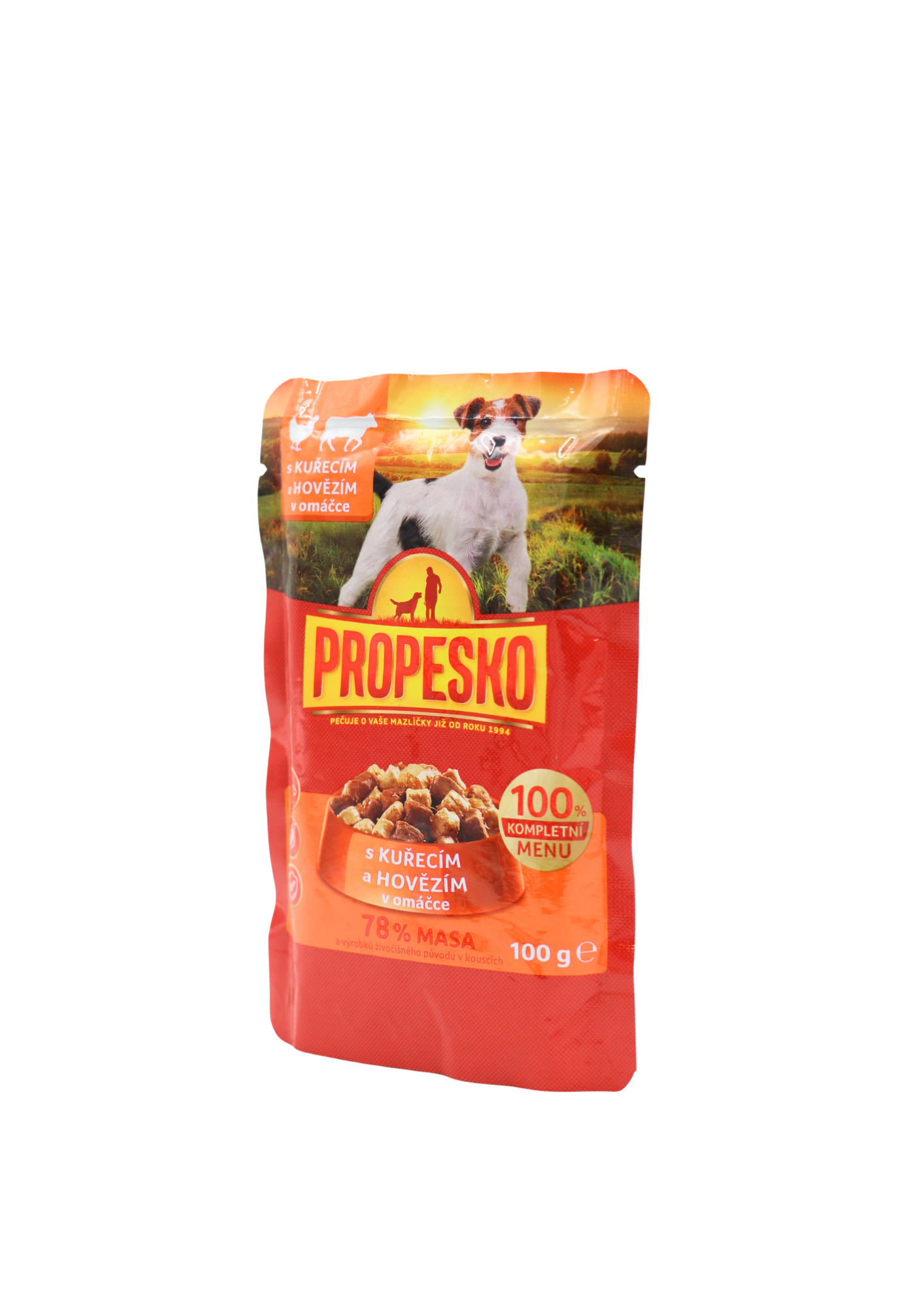 Propesko kapsička pre psov – Hovädzie a Kuracie 100 g