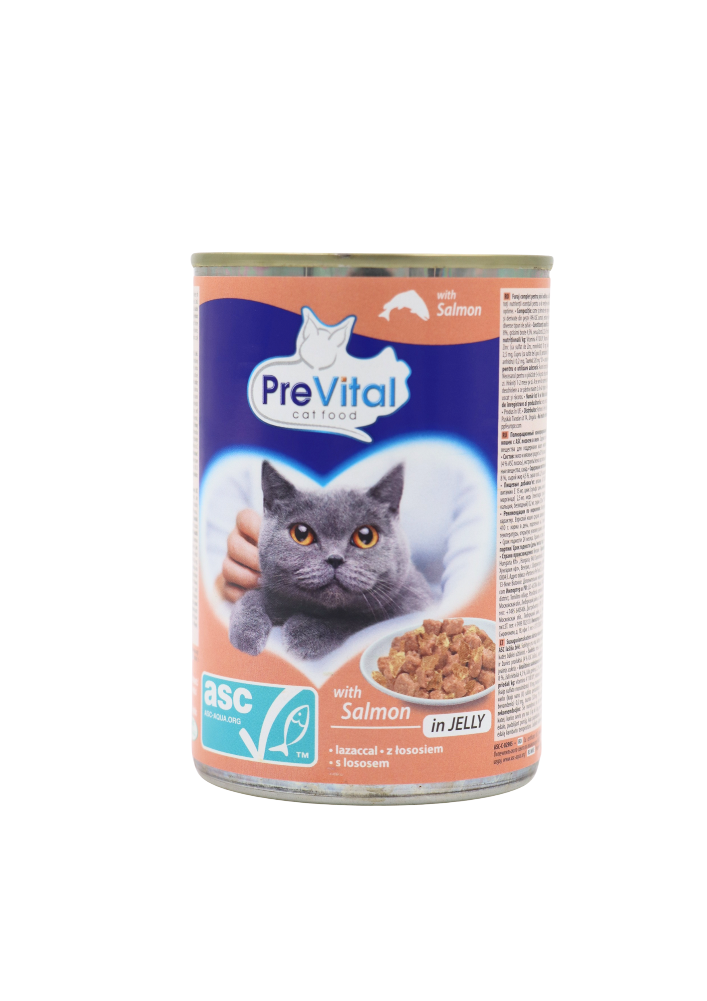 PreVital konzerva pre mačky – Losos 415 g