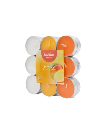 Bolsius čajové sviečky vonné Mango 18ks