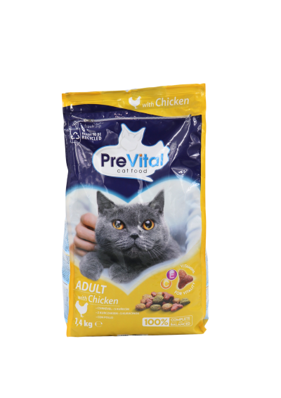 PreVital granule pre mačky hydina 1,4kg