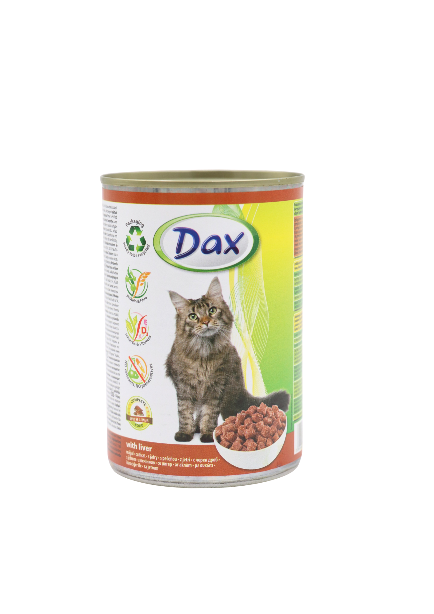 Dax konzerva pre mačky pečeň 415g