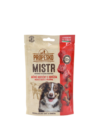Propesko snack pre psov Mistr Hovädzie kostičky 90g