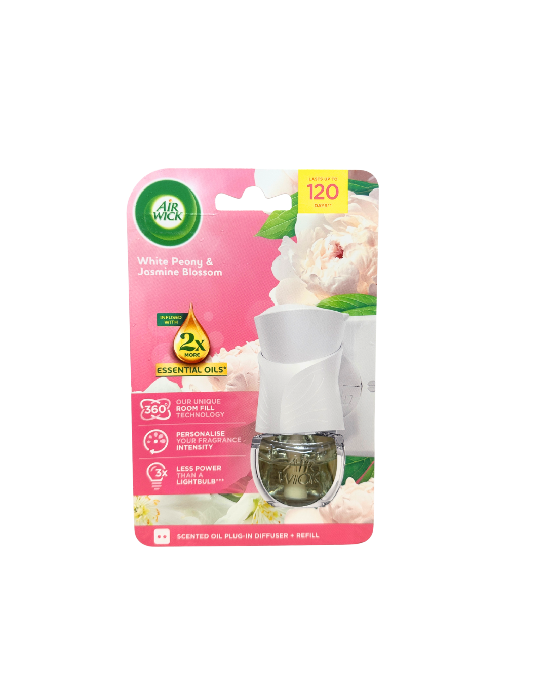 Air Wick elektrický osviežovač vzduchu - Peony and Jasmine Bloom 19ml