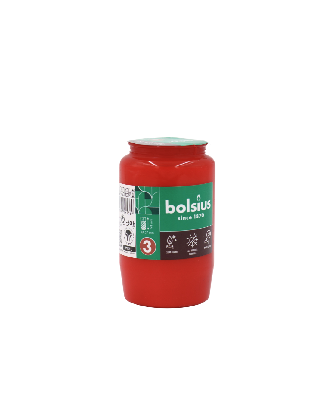 Bolsius Olejová náplň červená (Doba horenia 50h)