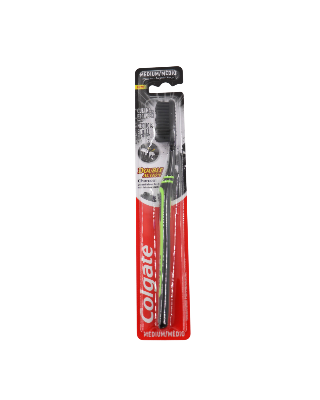 Colgate zubná kefka Double Action Charcoal - Medium