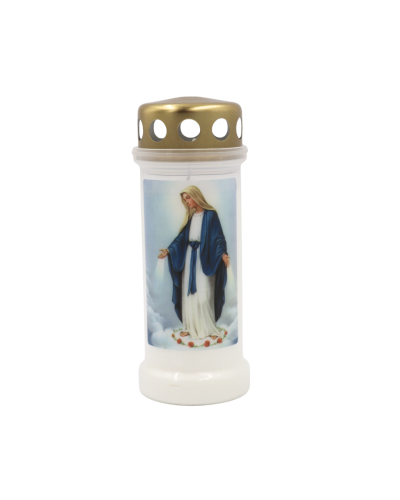 Bolsius Náhrobná sviečka s motívom Maria (Doba horenia 70h)