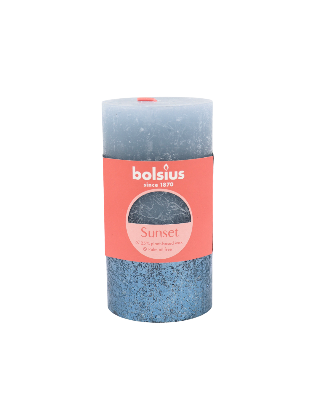 Bolsius rustikálna sviečka sunset 130/68mm Skyblue