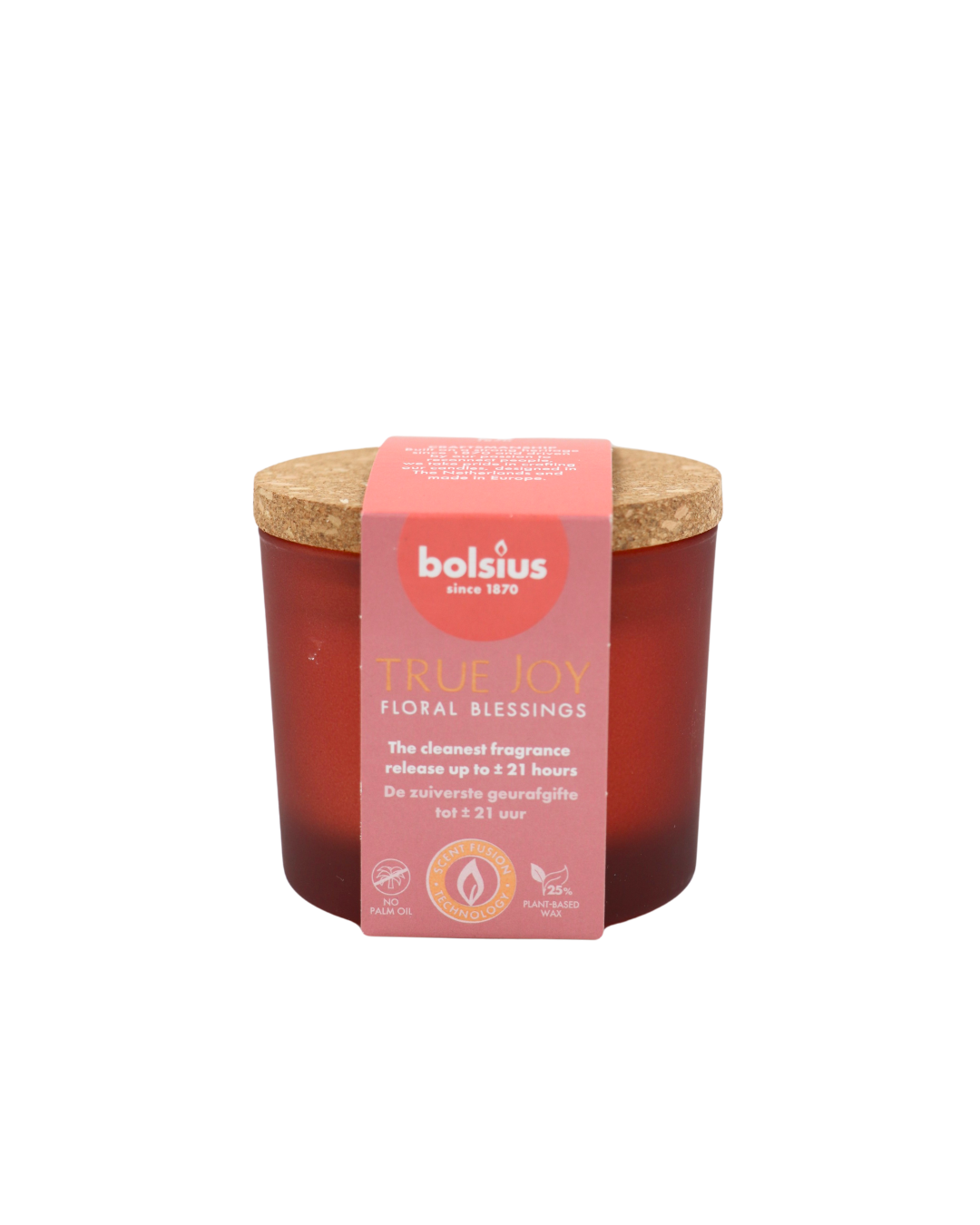 Bolsius vonná sviečka s korkovým vrchnákom Floral Blessings 66/83 (Doba horenia 21h)