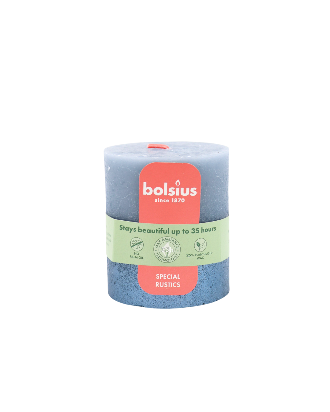 Bolsius rustikálna sviečka sunset 80/68mm Skyblue/Blue