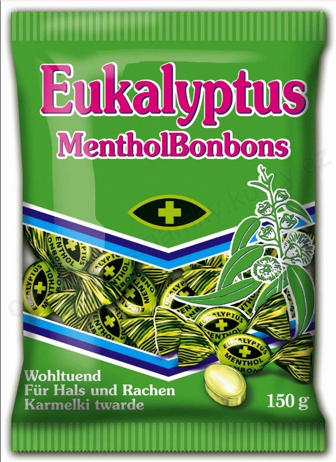 EUCALYPTUS dropsy s mätovým 150g
