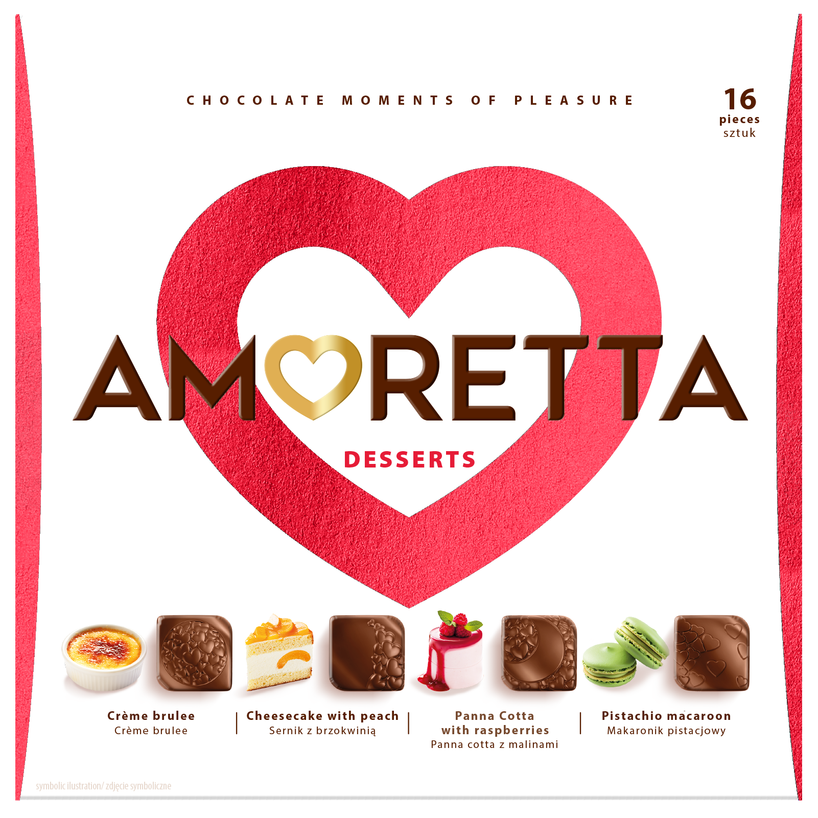 Amoretta Desserts 106g 10ks/kartón