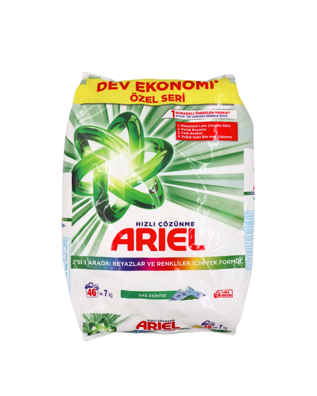 Ariel prací prášok 7kg Color and White Mountain Spring