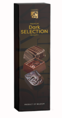 EMOTI Assorted SELECTION BELGIUM 65g čierna