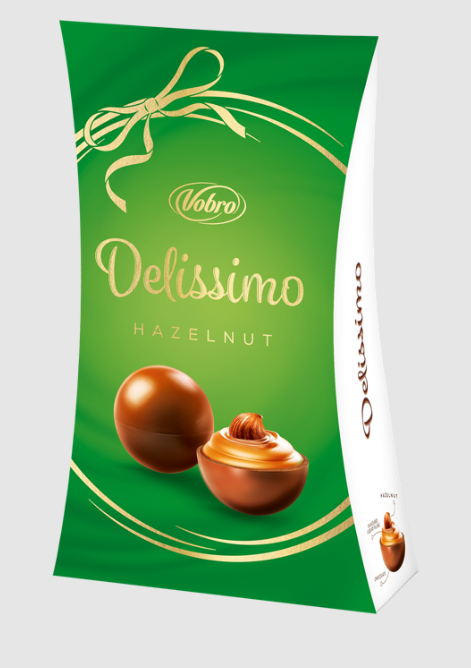 Delissimo Hazelnut - bonbóny z mliečnej čokolády 91g