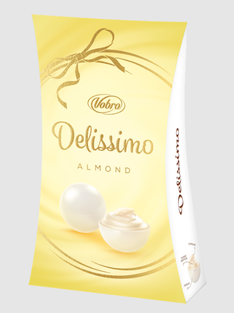 Delissimo Almond - bonbóny z bielej čokolády 91g