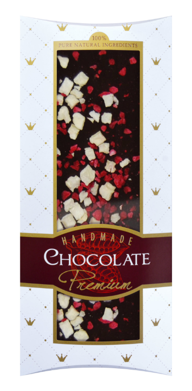 ČOKOLÁDA JABLKO + MALINA (handmade) 100g