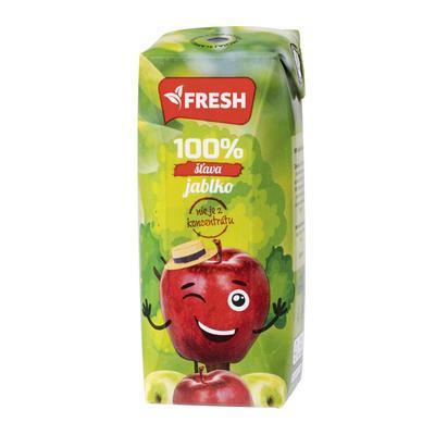 5236 Džús Jablko 100% 0,25l Fresh